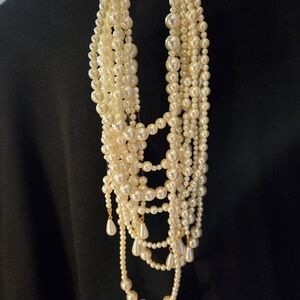 Luxurious Multi-Strand Pearl Necklace